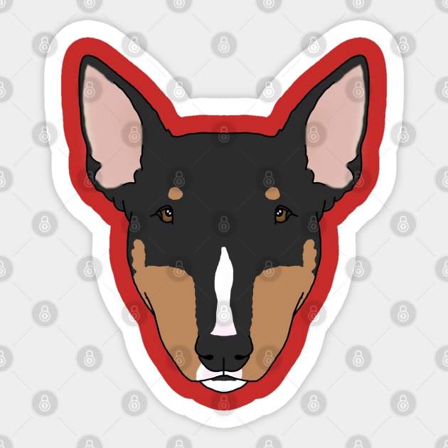 Bull Terrier Sticker by childofthecorn